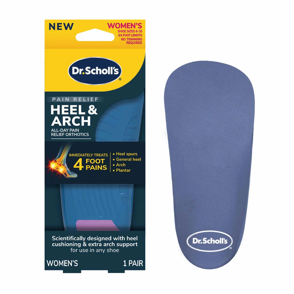 Heel & Arch Pain Relief Orthotics for Women, Size 6-10