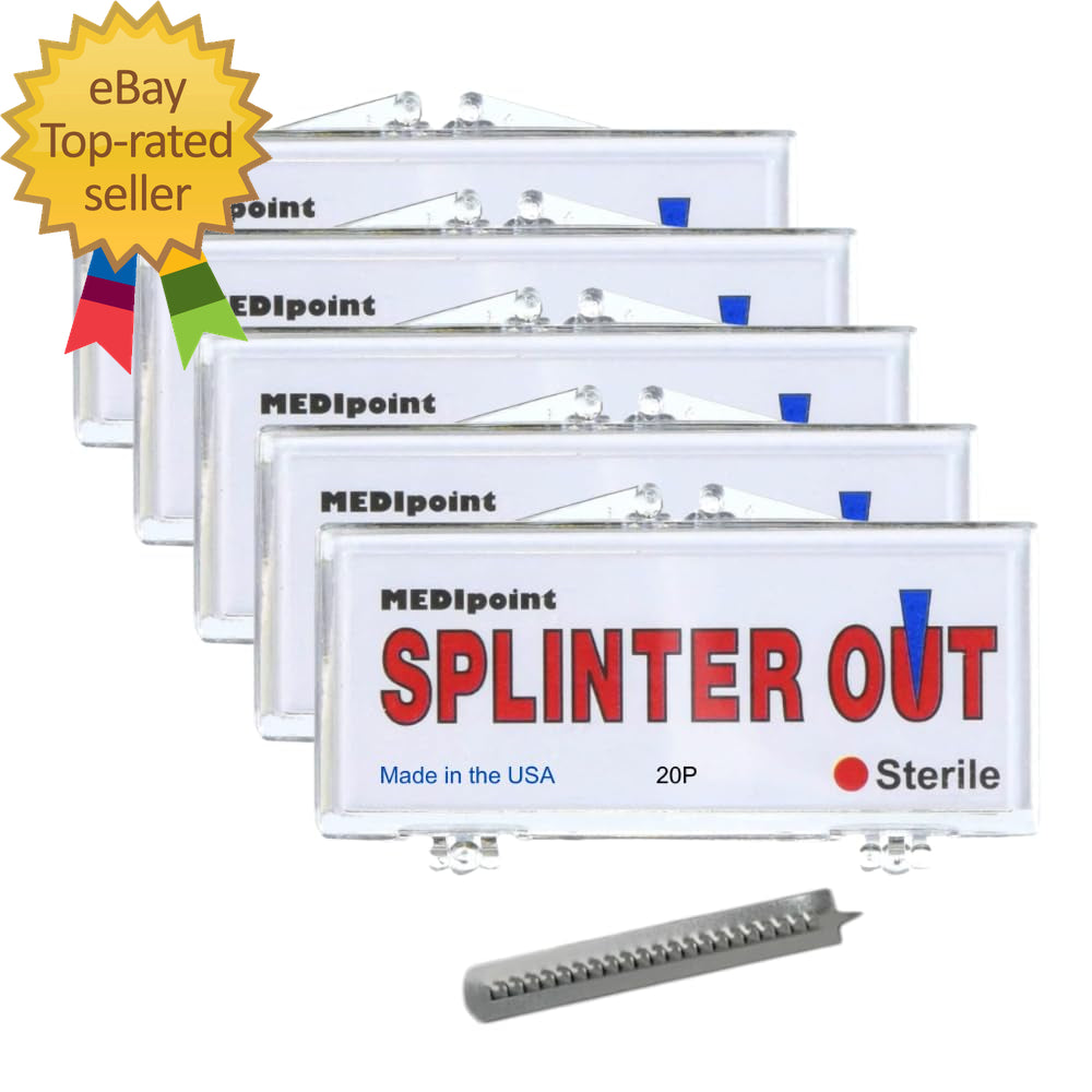 Splinter Out Splinter Remover 20 Count (Pack of 5) Pulling Plastic