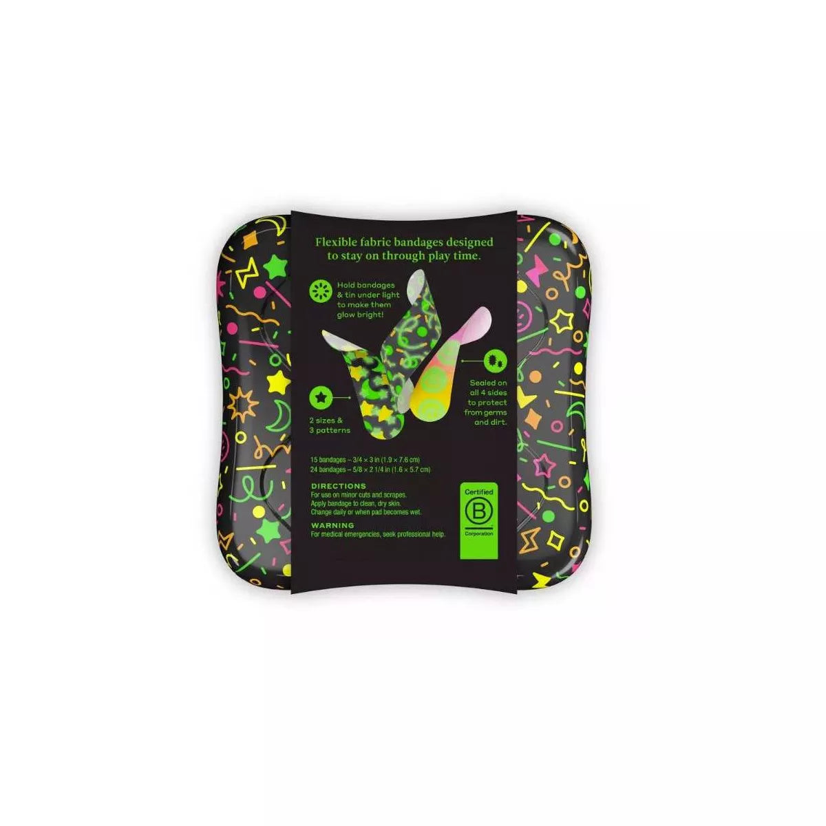 Welly Glow-In-The-Dark Bandages - 39Ct