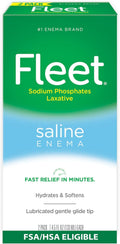 Laxative Saline Enema, Constipation Relief for Adults, Fast-Acting Prefilled Enema Kit, 4.5 Fl Oz, 2 Bottles