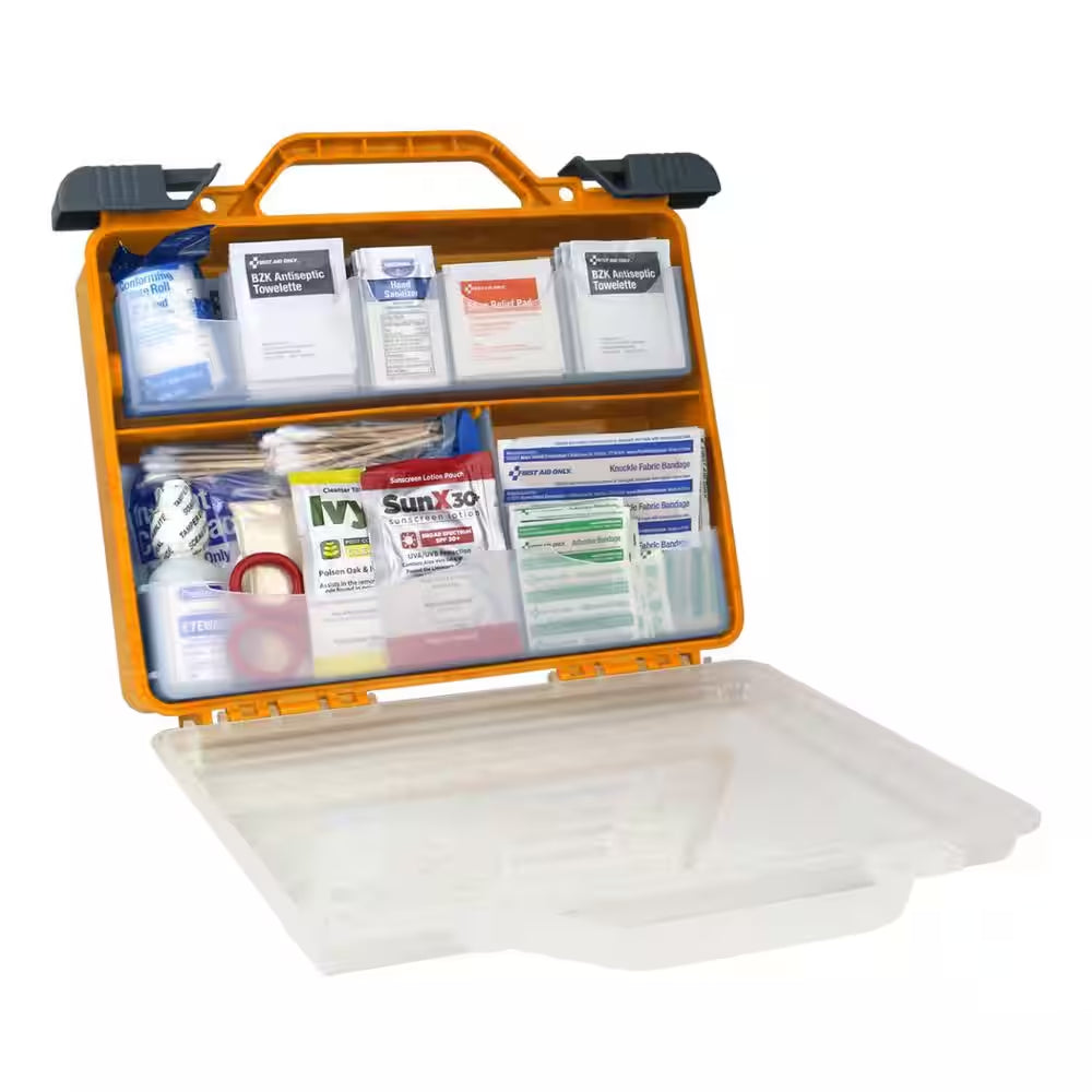 300-Piece Deluxe Clear Front Plastic OSHA First Aid Kit