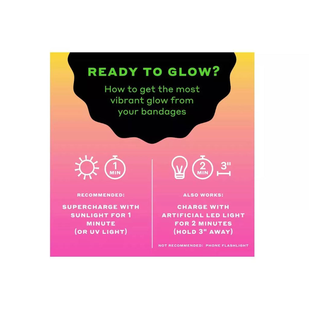 Welly Glow-In-The-Dark Bandages - 39Ct