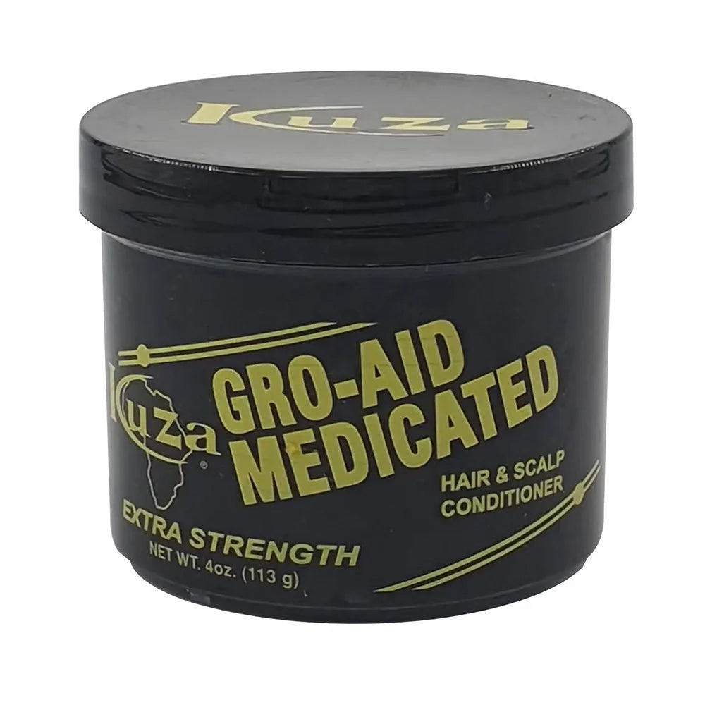 Gro Aid Medicated Extra Strength Hair and Scalp Conditioner, 4 Oz, 2 Pack