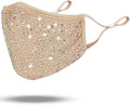 Designer Crystal Face Mask! Machine Washable, Adjustable Ear Strap, Open Pocket, FREE Filter
