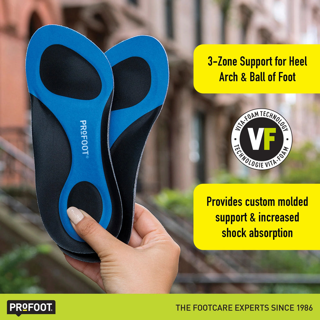 Triad Orthotic Insoles for Knee, Leg & Back Pain, Men'S 8-13, 1 Pair