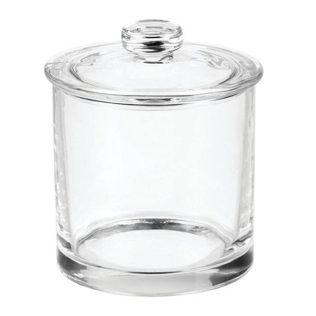 Small Glass Apothecary Vanity Jar, Clear