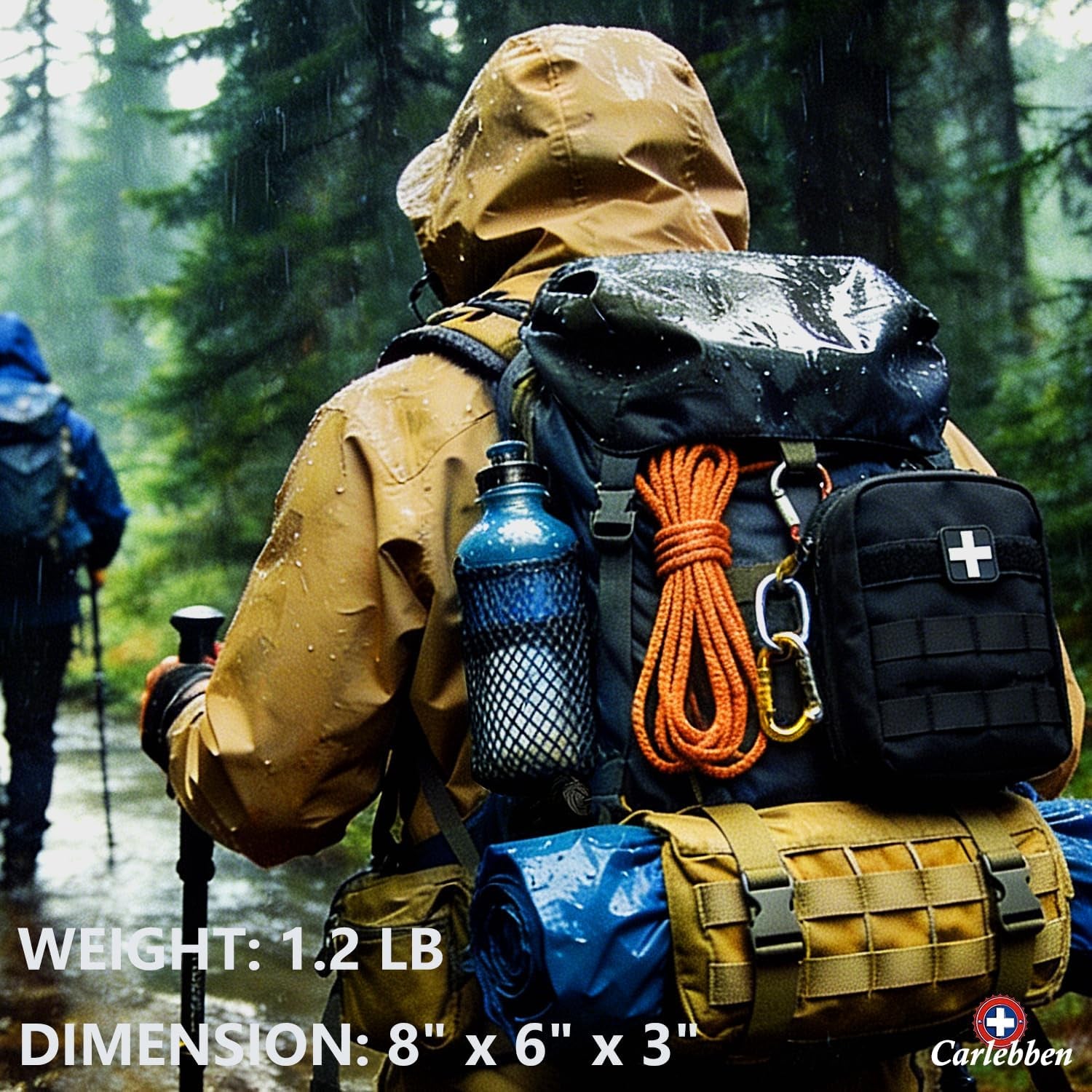 EMT Pouch MOLLE Ifak Pouch Tactical MOLLE Medical First Aid Kit Utility Pouch (With Medical Supplies)