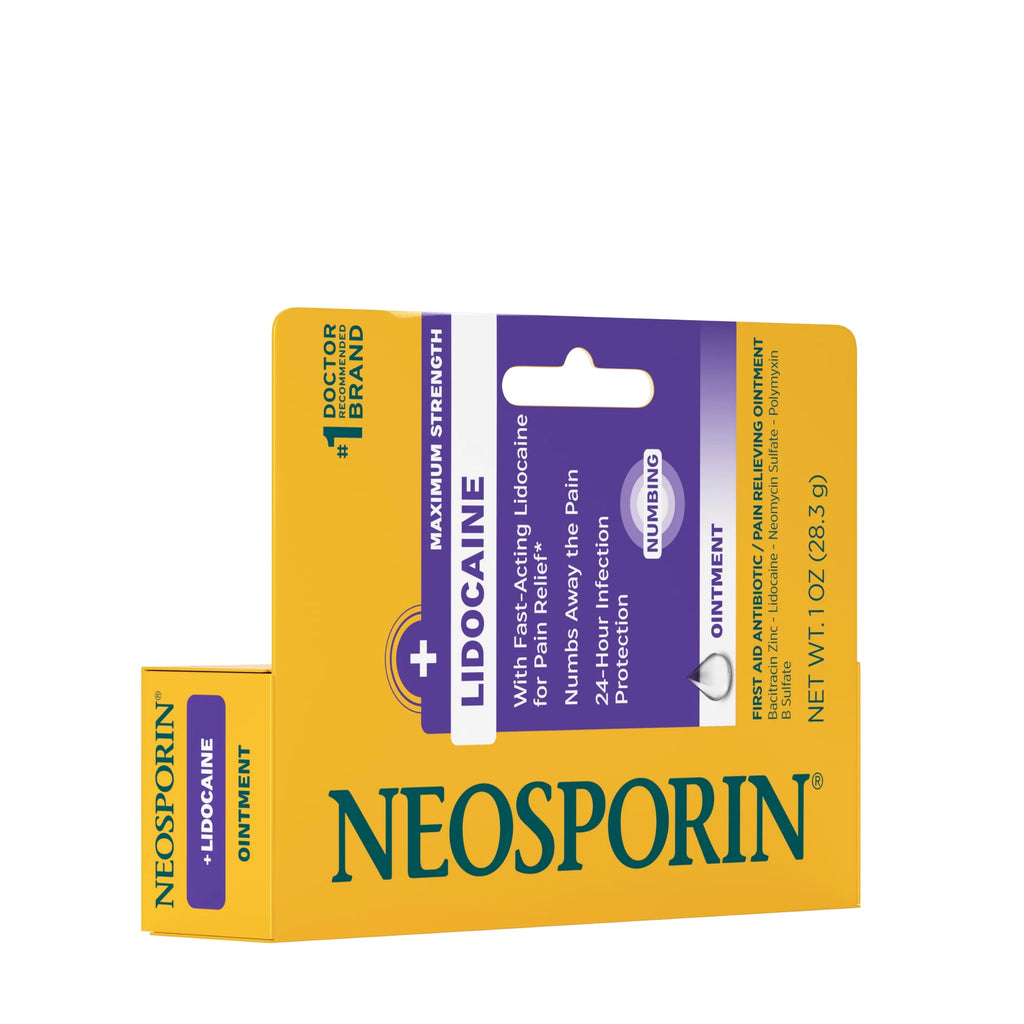 + Lidocaine Pain Relief Triple Antibiotic Ointment, 1 Oz