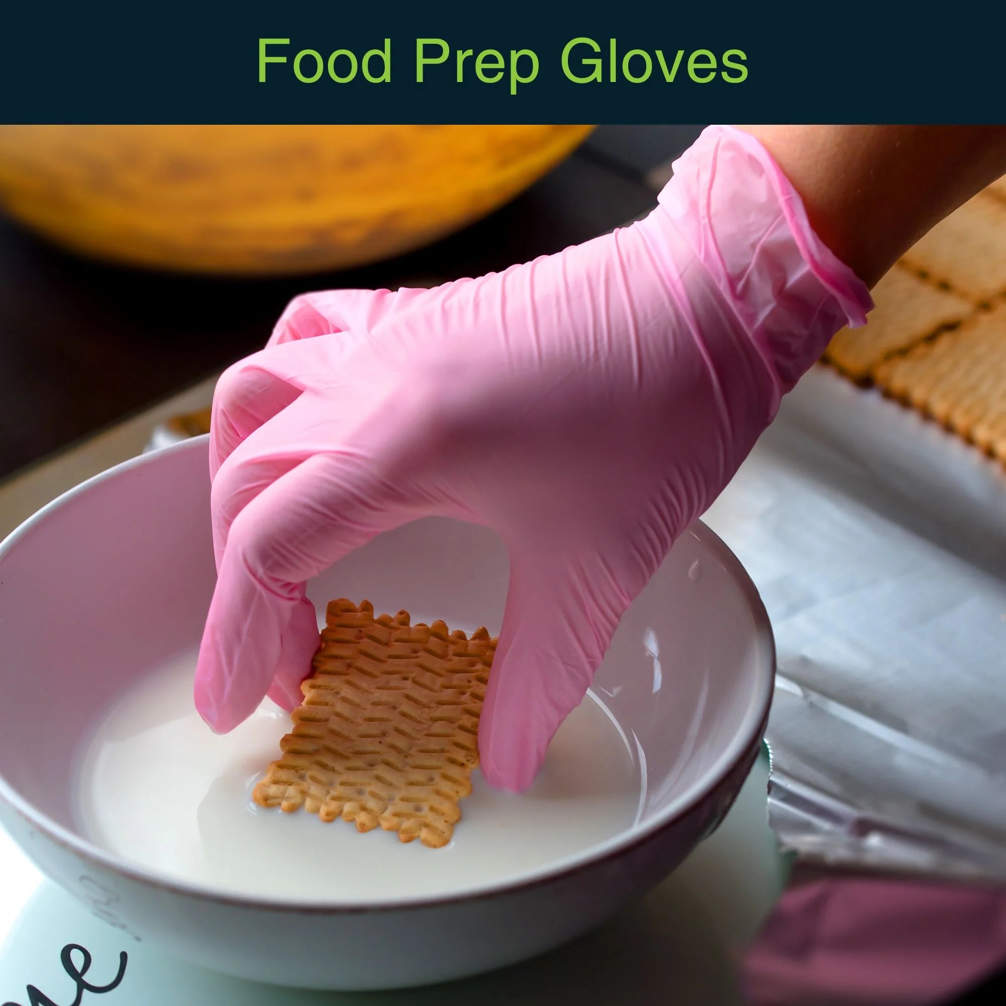 Disposable Vinyl Exam Gloves - Pink - Box of 50 - XL