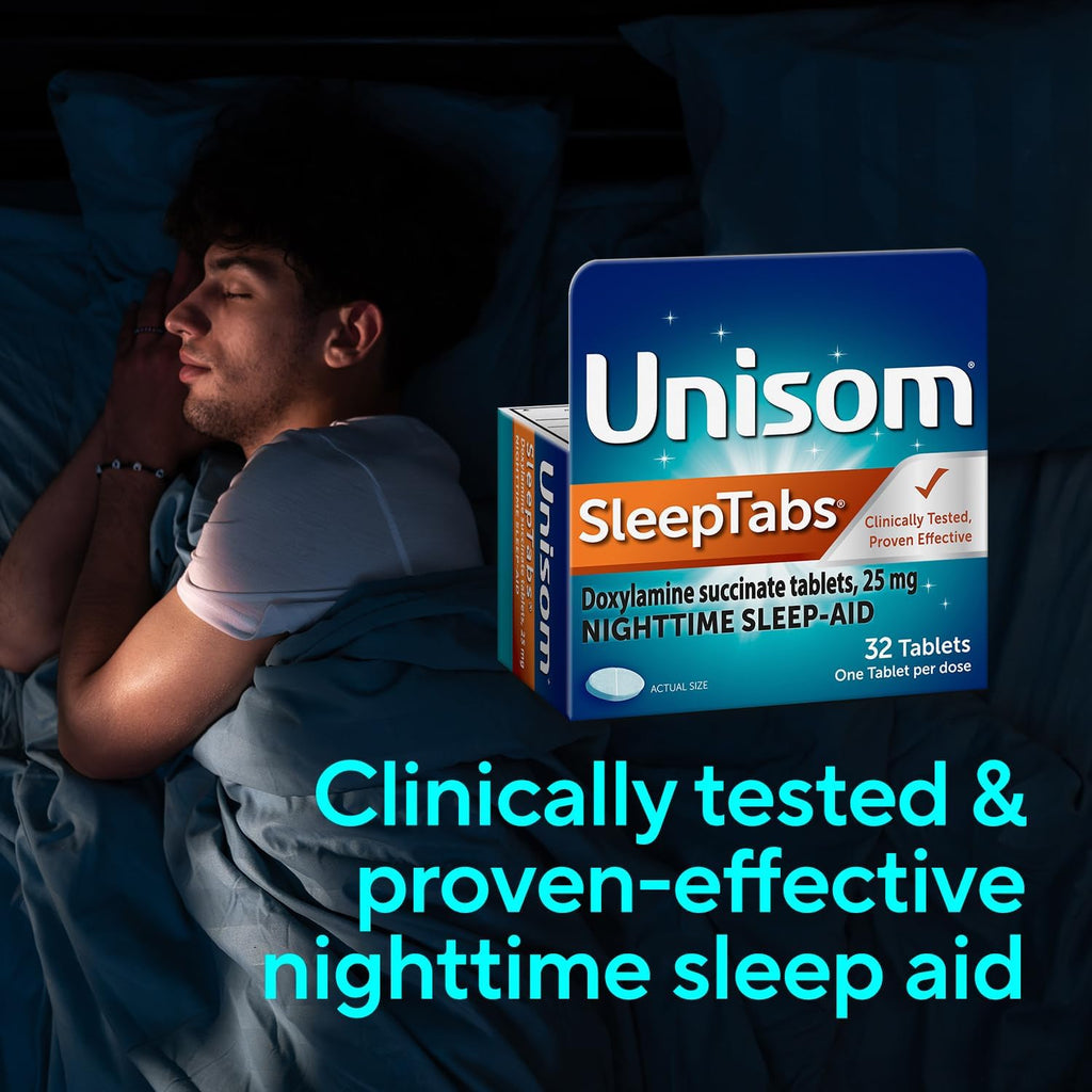 Sleeptabs, Nighttime Sleep-Aid, Doxylamine Succinate, 32 Tablets