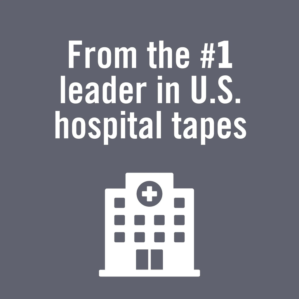 Gentle Paper First Aid Tape, Hospital Grade, 1 in X 10 Yds, 2 Rolls