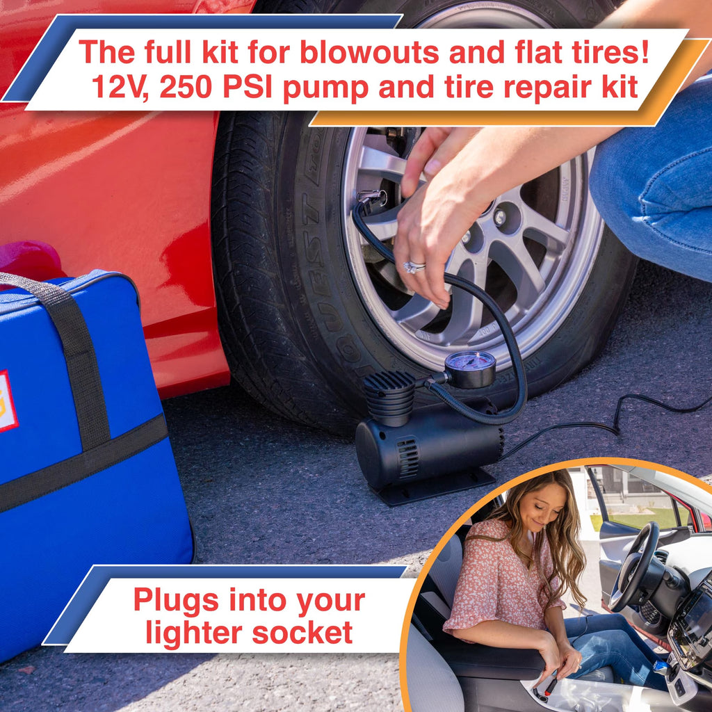 - Emergency Roadside & First Aid Kit - Essential Car Safety Tool Pack (90 Pieces)