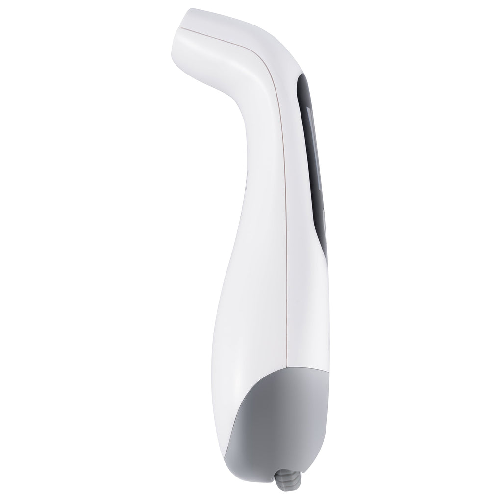 Forehead Thermometer, ISO 80601-2-56 Medical-Grade with Silent Fever Alarm and Battery-Free Kinetic Activation