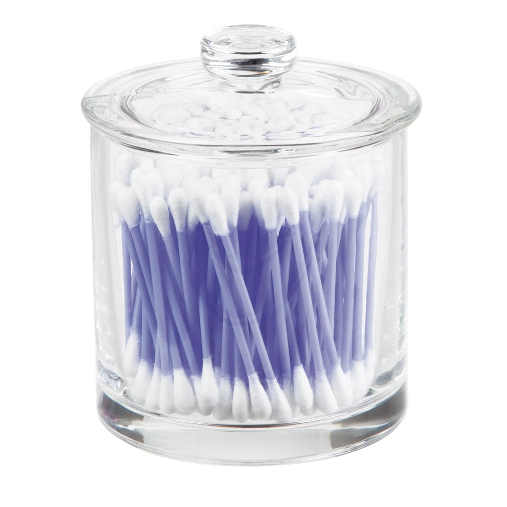 Small Glass Apothecary Vanity Jar, Clear