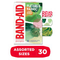Brand Flexible Fabric Bandages, Forest, Assorted, 30 Count