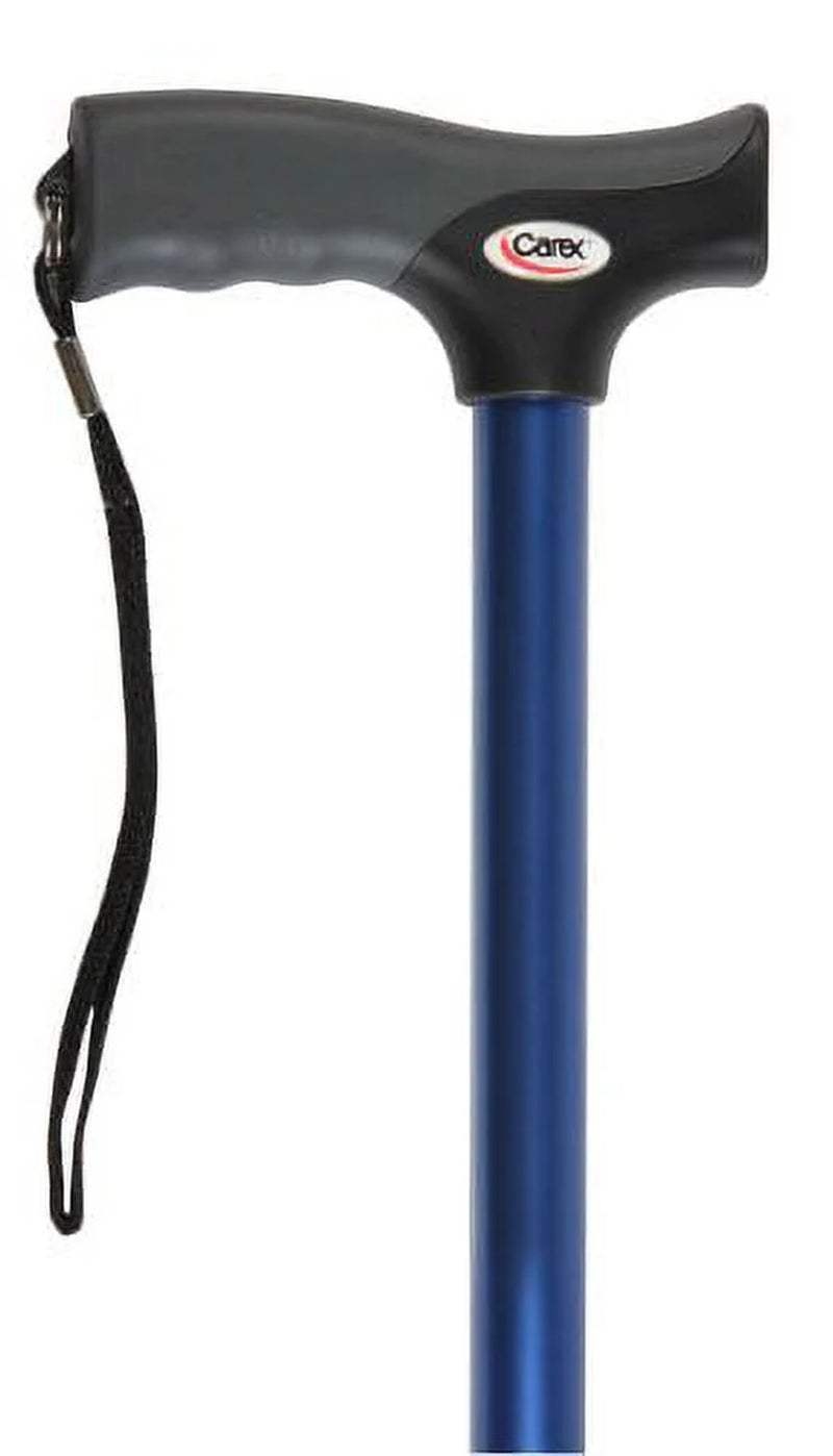 Soft Grip Derby Adjustable Walking Cane , Blue, 250 Lb Weight Capacity